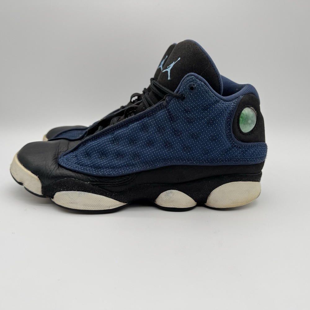 Nike Air Jordan 13 Retro 884129-400 Navy Blue Basketball Flint Size 7Y - Picture 4 of 11